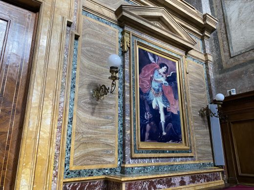 Gemälde von Cavalier d'Arpino, Meister von Caravaggio, der gestohlen und nie wieder gefunden wurde.